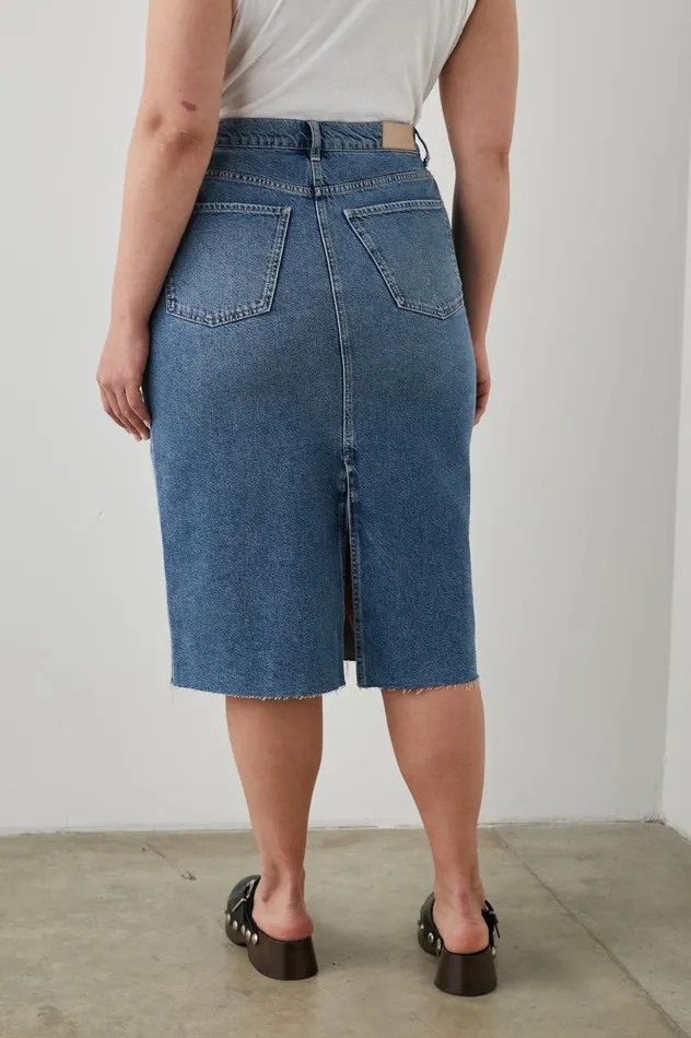 Denim Women Rails Highland Skirt Vintage Sapphire