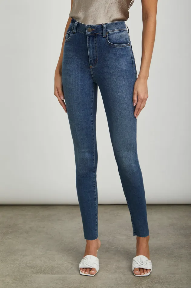 Denim Women Rails Larchmont Skinny Baltic Blue
