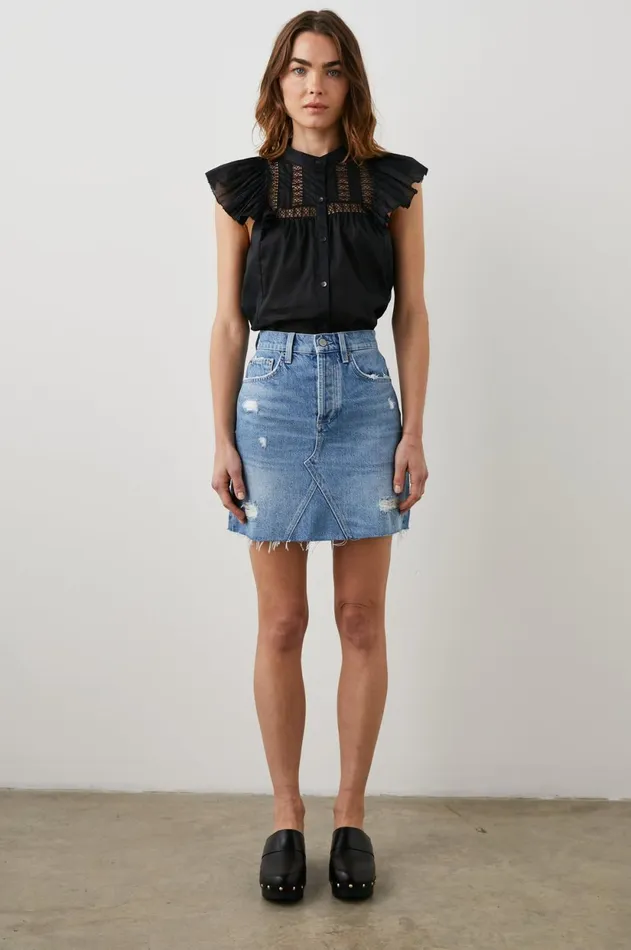 Denim Women Rails Laurel Skirt Marina Distress