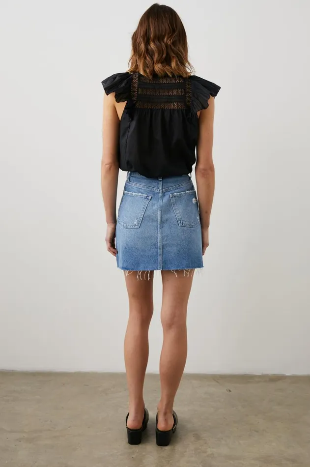 Denim Women Rails Laurel Skirt Marina Distress