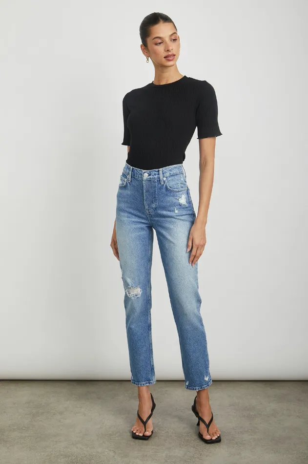 Denim Women Rails Melrose Slim Arctic Distress