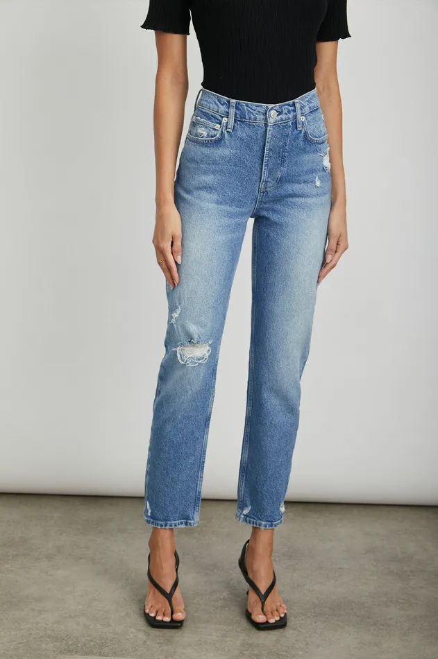 Denim Women Rails Melrose Slim Arctic Distress