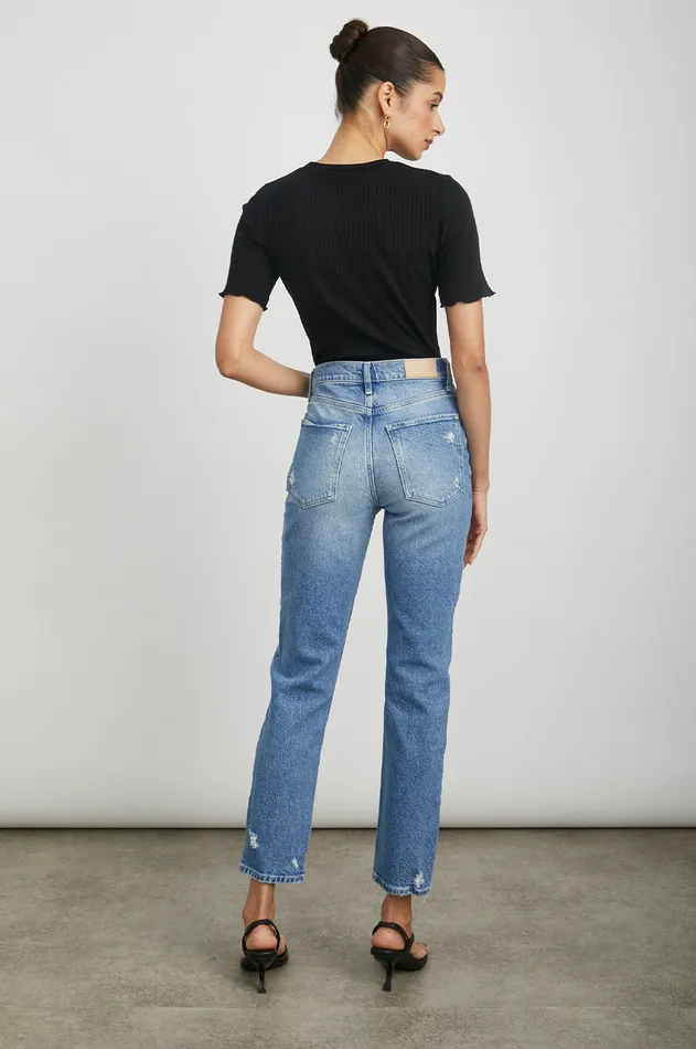 Denim Women Rails Melrose Slim Arctic Distress