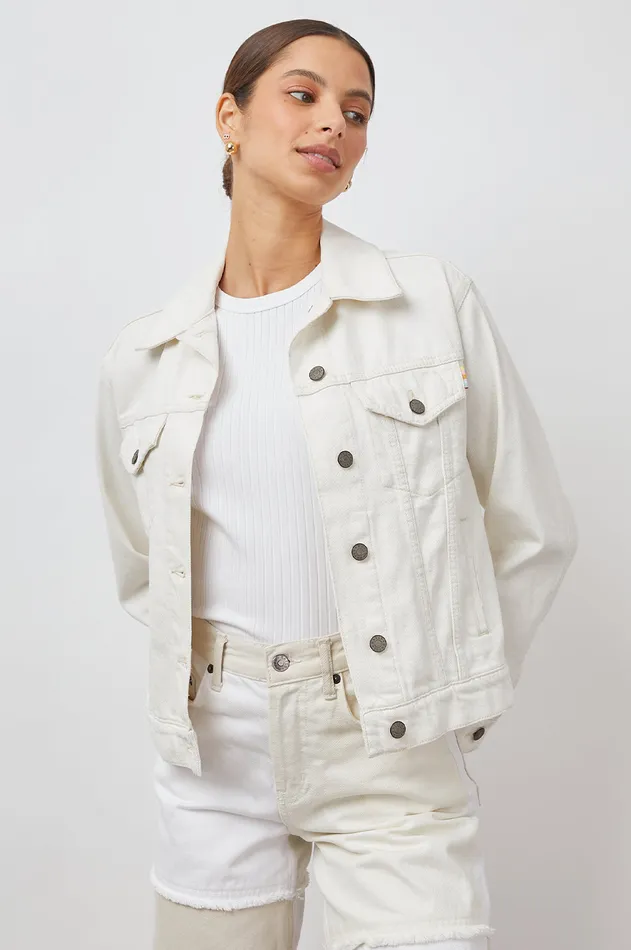 Denim Women Rails Mulholland Jacket Ecru