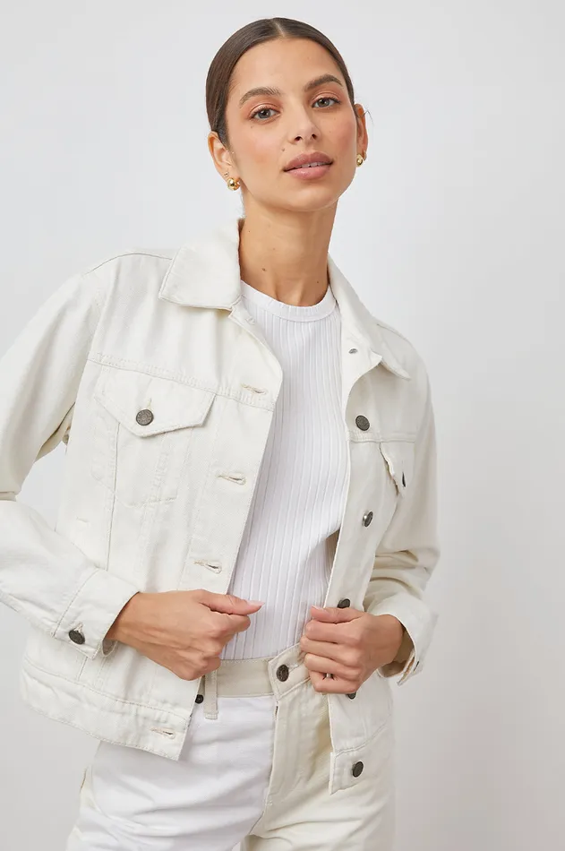Denim Women Rails Mulholland Jacket Ecru