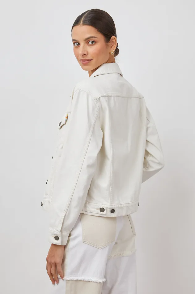 Denim Women Rails Mulholland Jacket Ecru