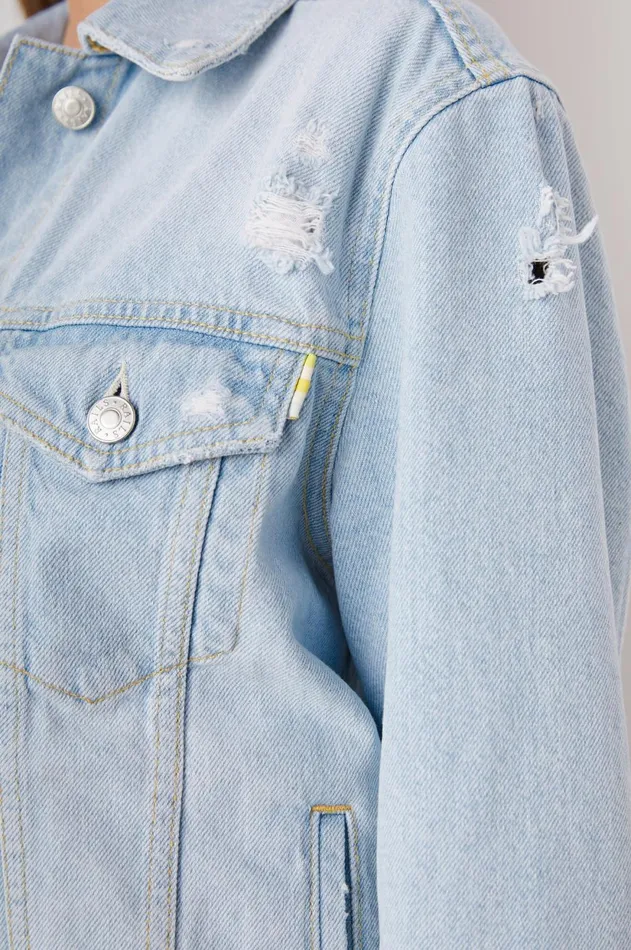 Denim Women Rails Mulholland Jacket Faded Blue Distress