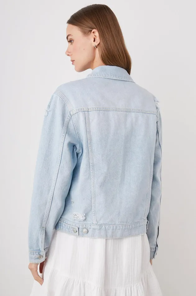 Denim Women Rails Mulholland Jacket Faded Blue Distress