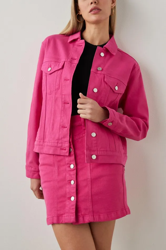 Denim Women Rails Mulholland Jacket Hibiscus