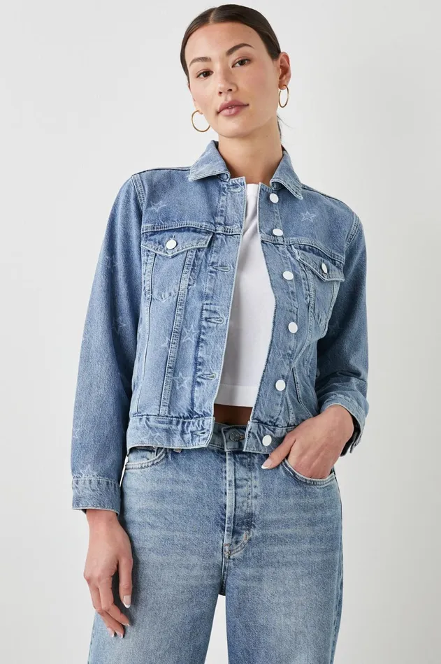 Denim Women Rails Mulholland Jacket Lady Liberty