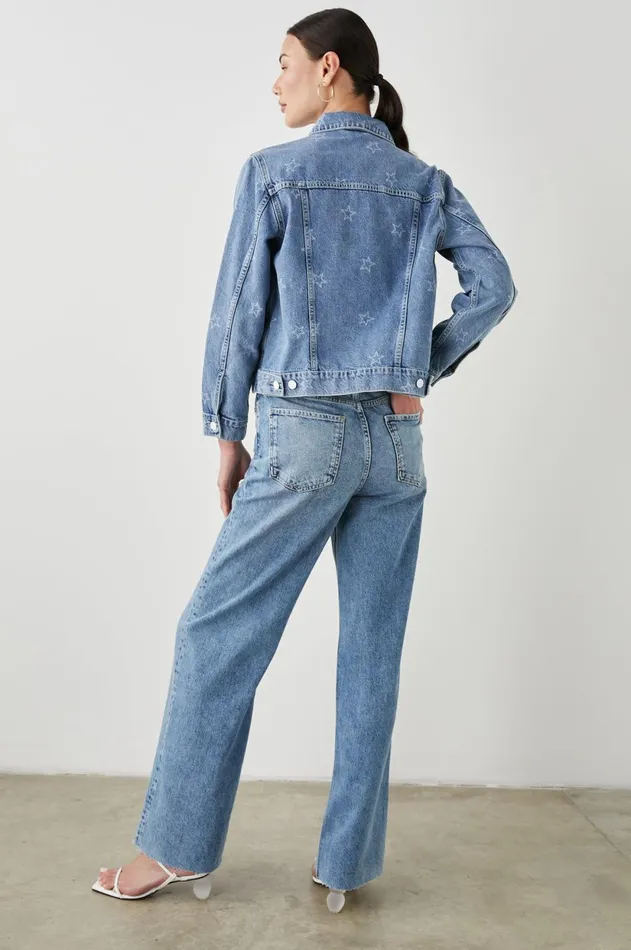 Denim Women Rails Mulholland Jacket Lady Liberty
