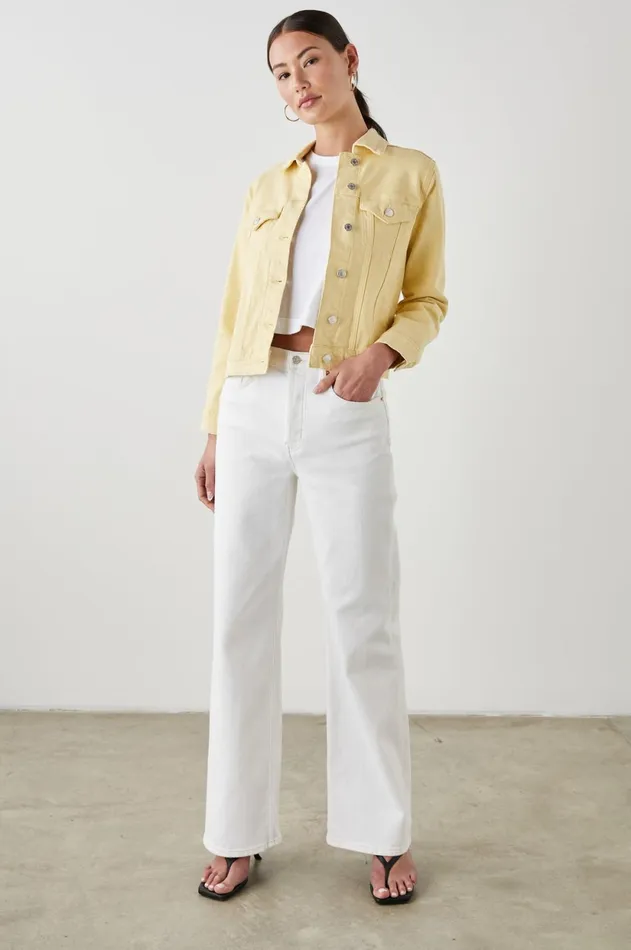 Denim Women Rails Mulholland Jacket Lemon Drop