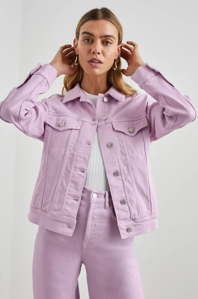 Denim Women Rails Mulholland Jacket Lilac