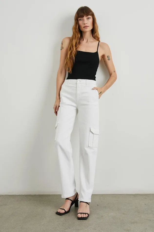 Denim Women Rails Speedway Cargo Pant Salt White