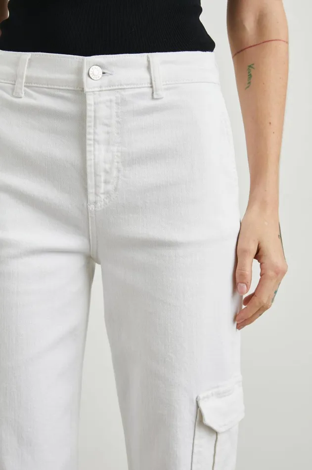 Denim Women Rails Speedway Cargo Pant Salt White
