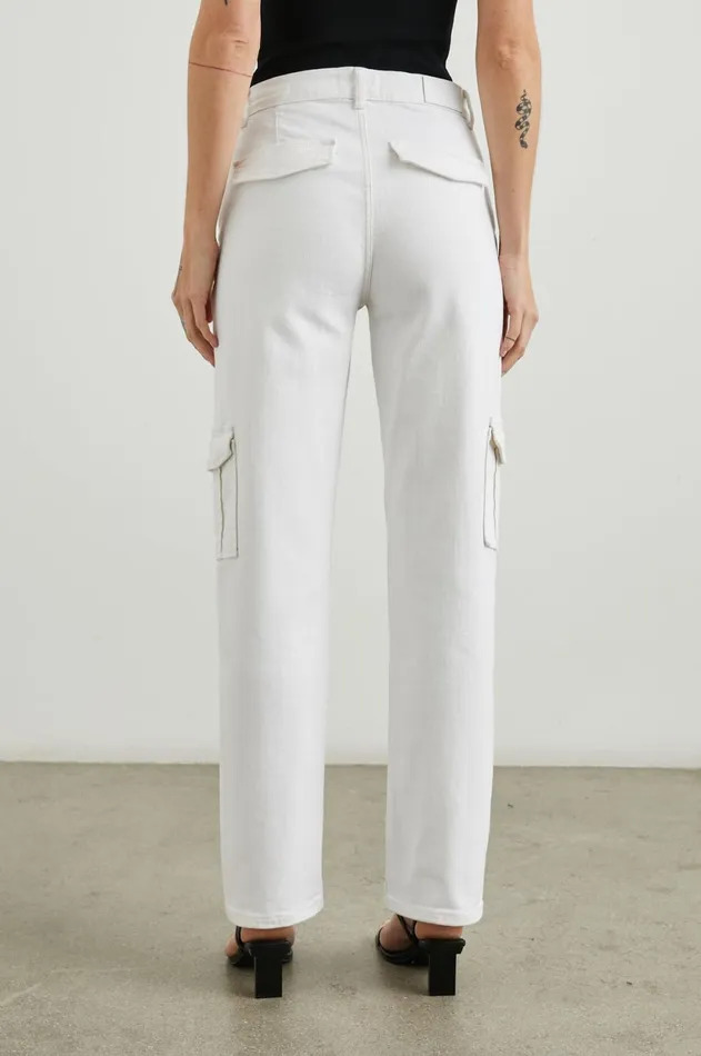 Denim Women Rails Speedway Cargo Pant Salt White