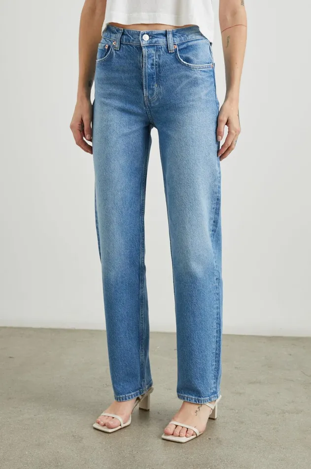 Denim Women Rails Topanga Straight Baja Blue