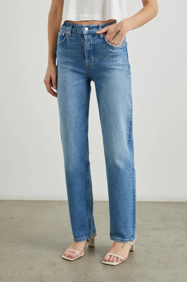 Denim Women Rails Topanga Straight Baja Blue