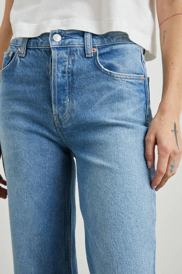Denim Women Rails Topanga Straight Baja Blue