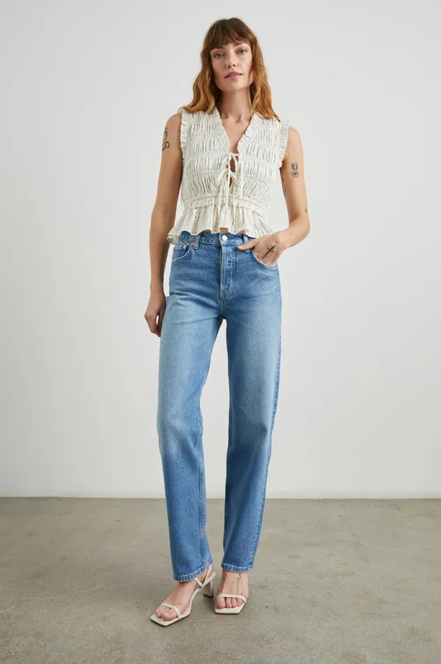 Denim Women Rails Topanga Straight Baja Blue