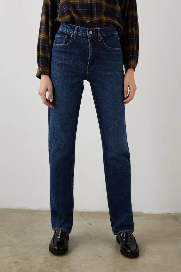Denim Women Rails Topanga Straight Collegiate Blue