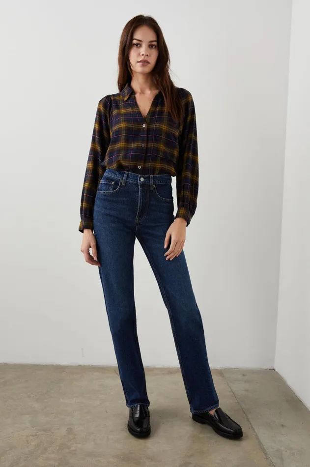 Denim Women Rails Topanga Straight Collegiate Blue