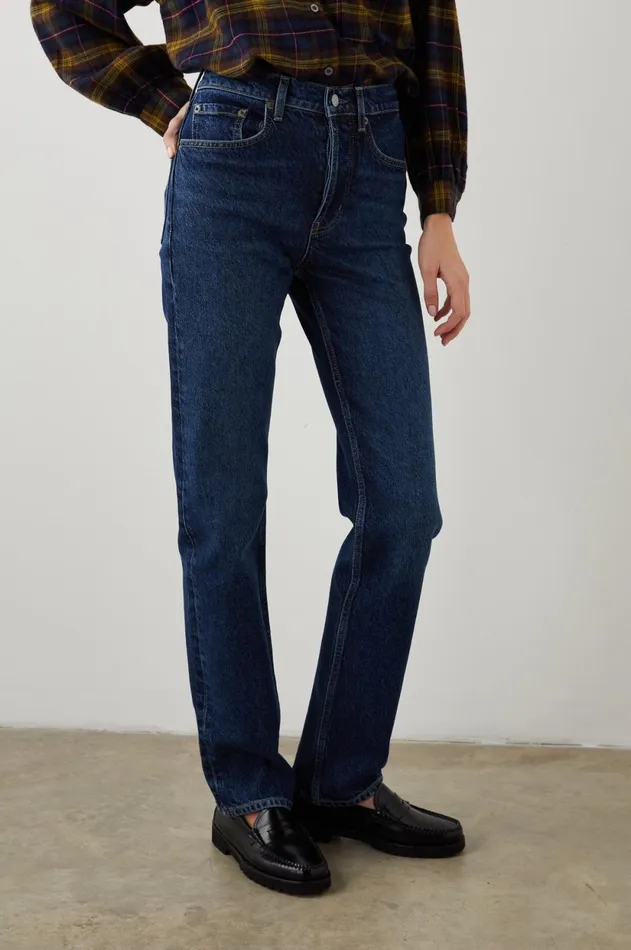 Denim Women Rails Topanga Straight Collegiate Blue