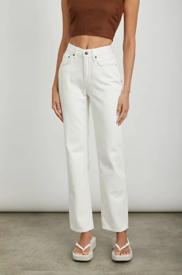Denim Women Rails Topanga Straight Ecru