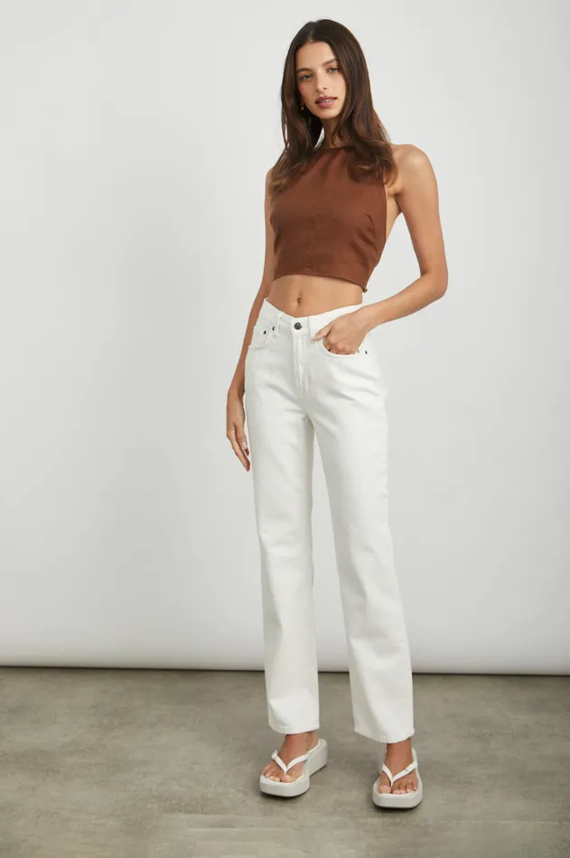 Denim Women Rails Topanga Straight Ecru