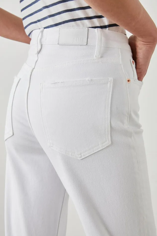 Denim Women Rails Topanga Straight Salt White Distress