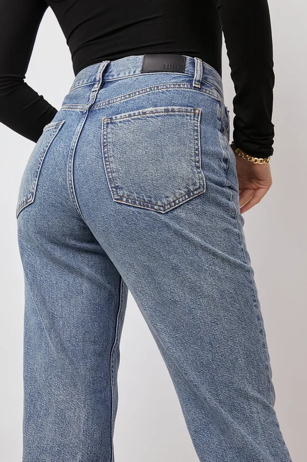 Denim Women Rails Topanga Straight Zephyr Blue