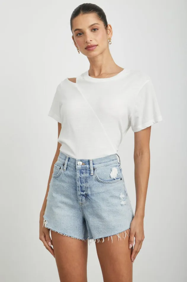 Denim Women Rails Zuma Short Cloud Stone Distress