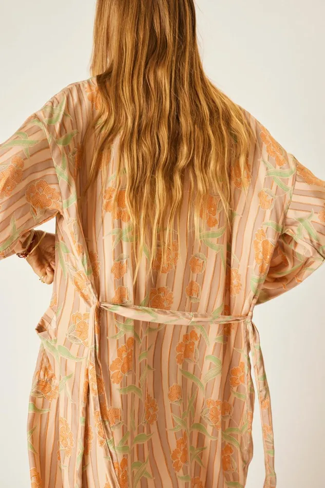 Diane Long Robe Chamomile Apricot Women Natalie Martin Dresses Diane Long Robe Chamomile Apricot Women Natalie Martin Dresses