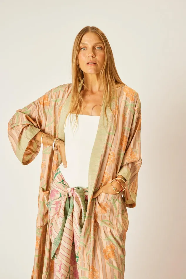 Diane Long Robe Chamomile Apricot Women Natalie Martin Dresses Diane Long Robe Chamomile Apricot Women Natalie Martin Dresses