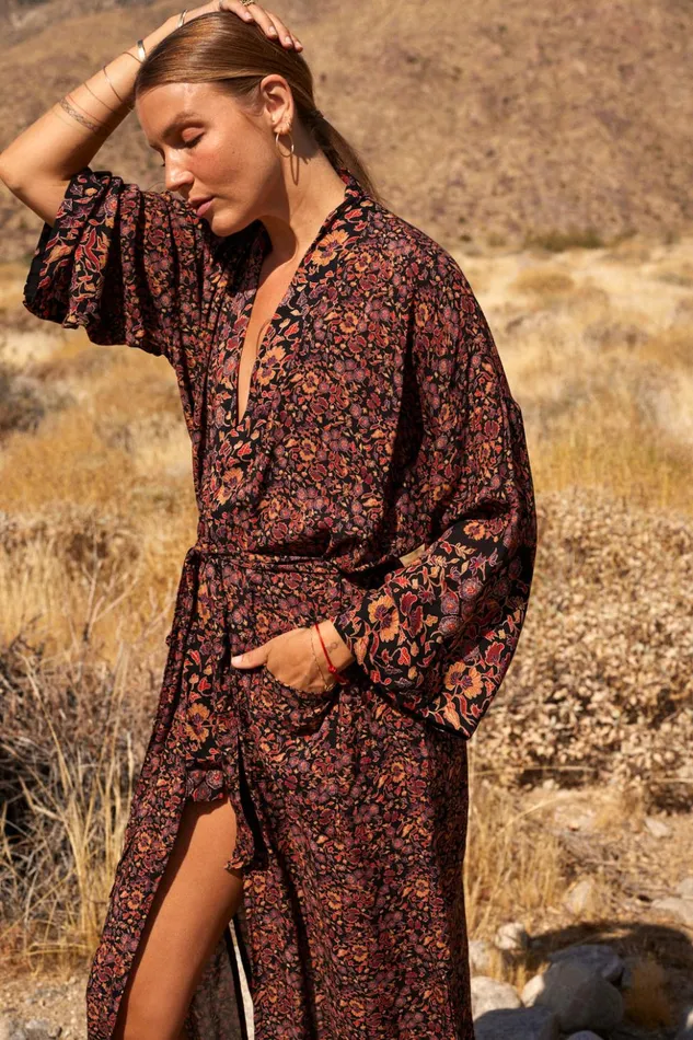 Diane Long Robe Petite Fleur Noire Women Natalie Martin Dresses