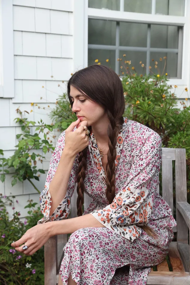 Diane Long Robe Petite Fleur Rose Women Natalie Martin Dresses