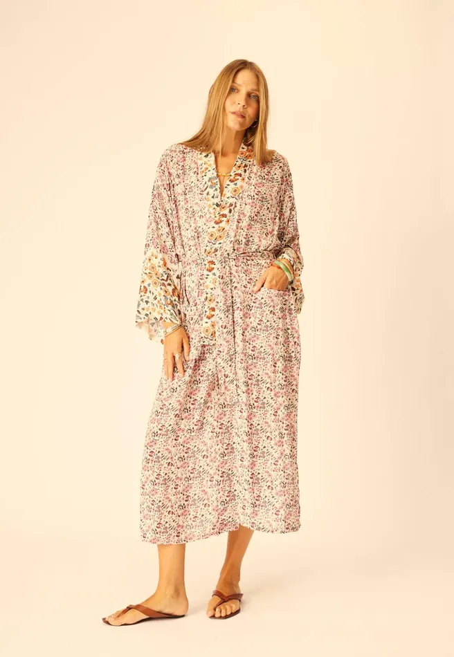 Diane Long Robe Petite Fleur Rose Women Natalie Martin Dresses