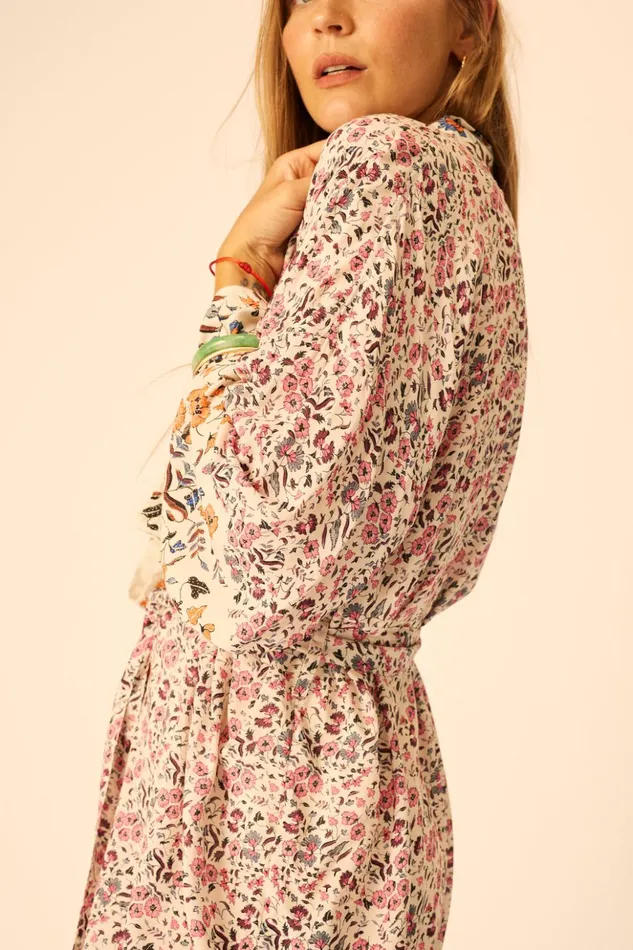 Diane Short Robe Petite Fleur Rose Women Natalie Martin Dresses