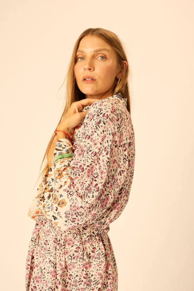 Diane Short Robe Petite Fleur Rose Women Natalie Martin Dresses