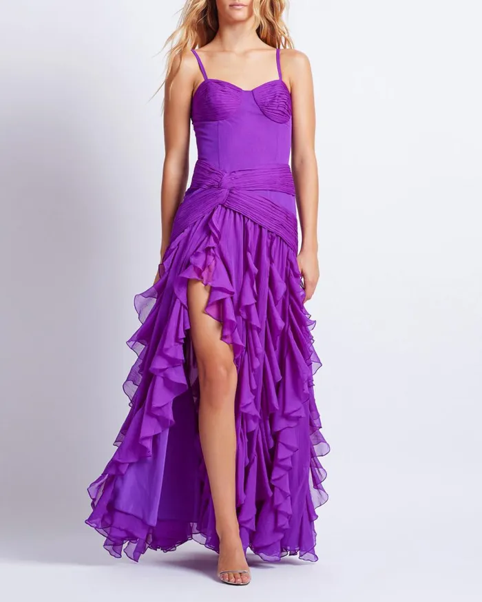 Dresses and Jumpsuits Women Patbo Bustier Ruffle Maxi Dress Purple