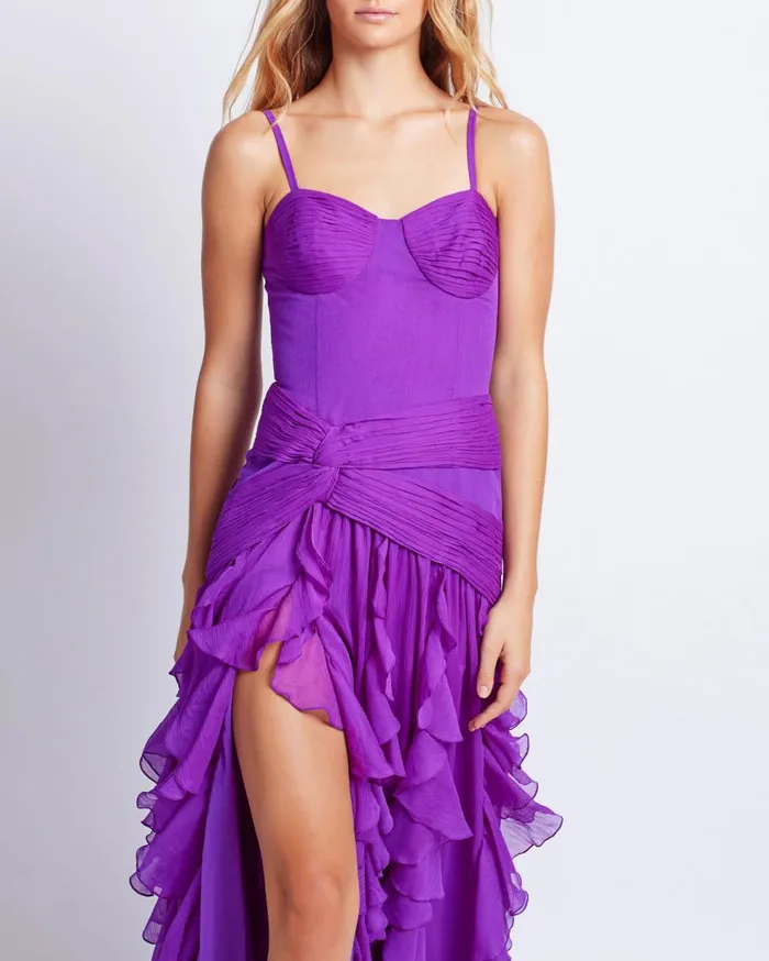 Dresses and Jumpsuits Women Patbo Bustier Ruffle Maxi Dress Purple