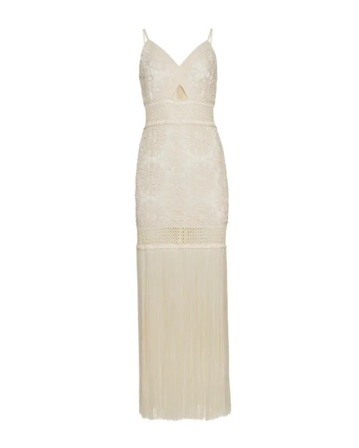 Dresses and Jumpsuits Women Patbo Crochet Fringe Maxi Dress Wheat