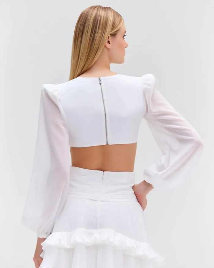 Dresses and Jumpsuits Women Patbo DeepV Cutout Mini Dress White