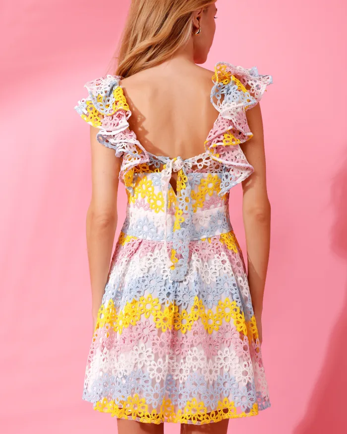 Dresses and Jumpsuits Women Patbo Degrade Lace Mini Dress Multicolor