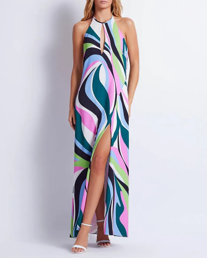 Dresses and Jumpsuits Women Patbo Delos Keyhole Maxi Dress Black Multi