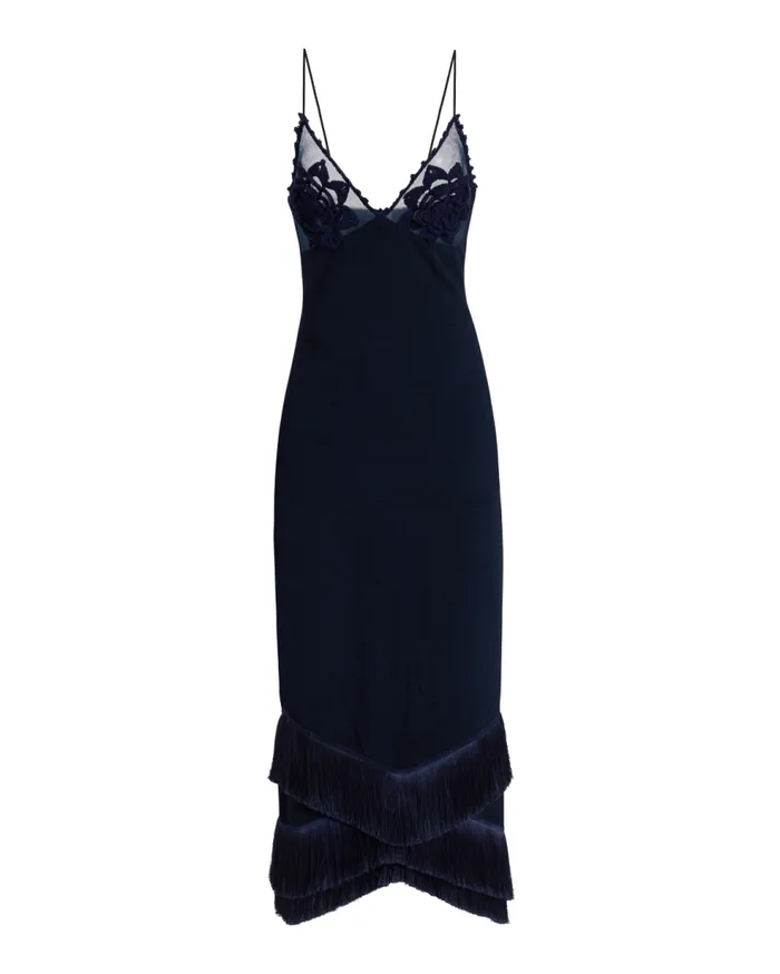 Dresses and Jumpsuits Women Patbo Embroidered Crochet Midi Dress French Navy
