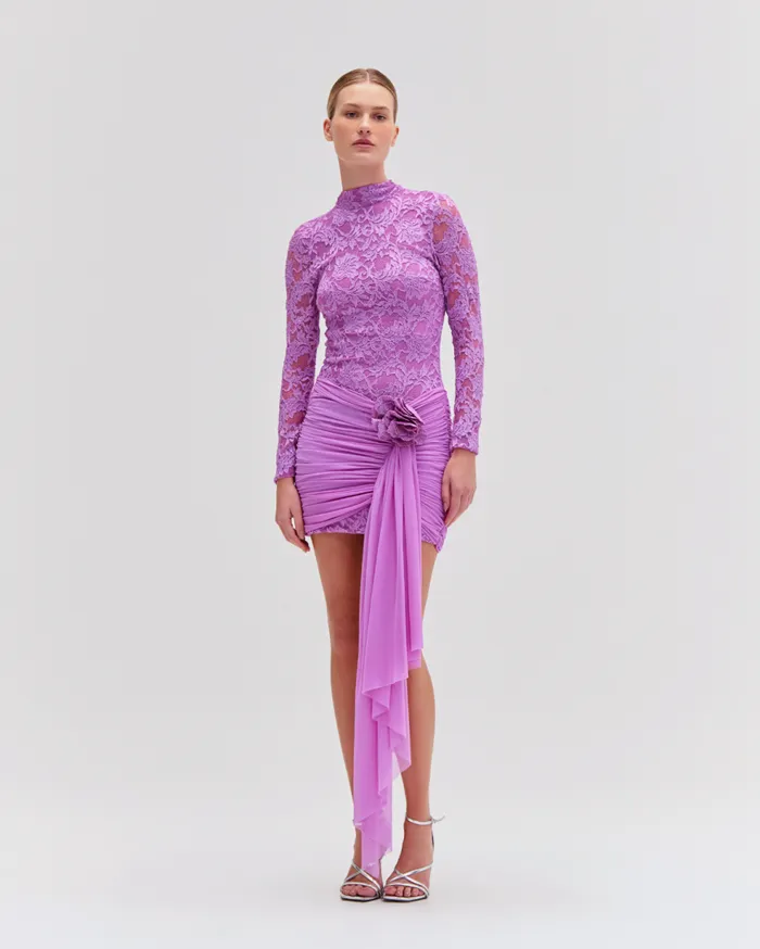 Dresses and Jumpsuits Women Patbo Embroidered Lace Mini Dress Bright Lilac