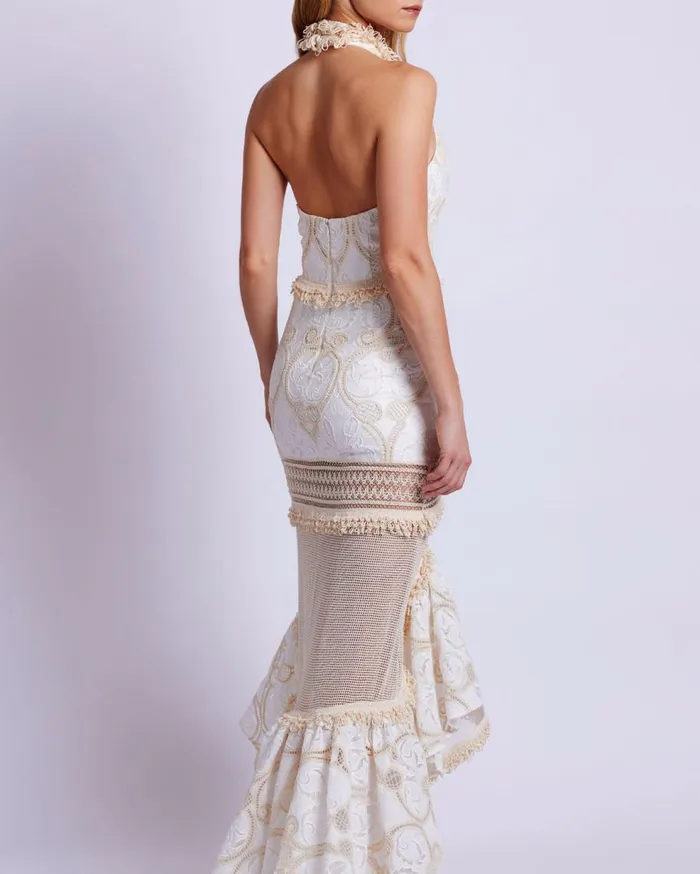 Dresses and Jumpsuits Women Patbo Eyelet Lace Maxi Dress Wheat
