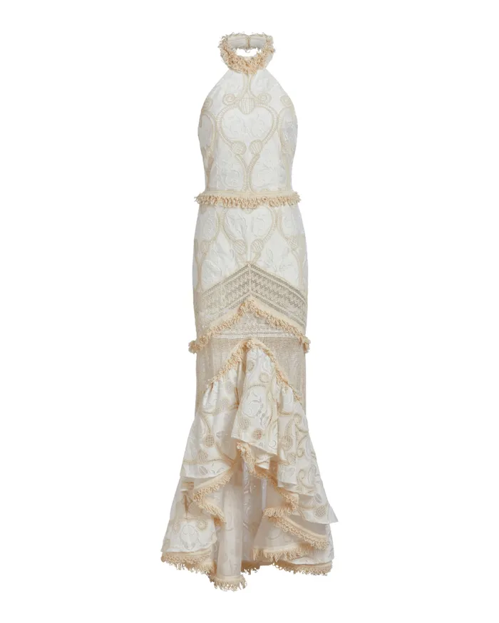Dresses and Jumpsuits Women Patbo Eyelet Lace Maxi Dress Wheat