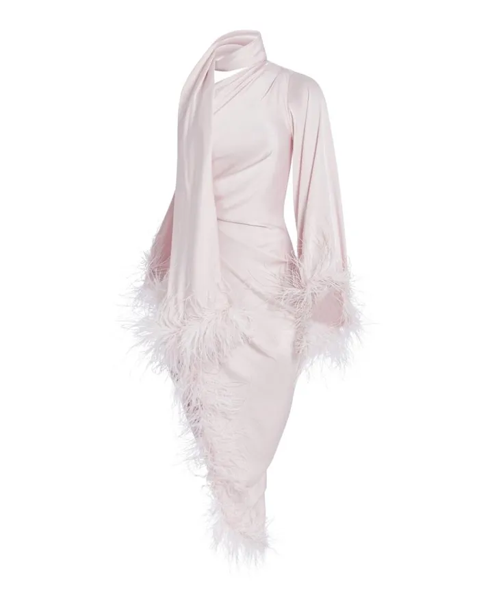 Dresses and Jumpsuits Women Patbo Feather Trim Oscar Dress Ballet Slipper